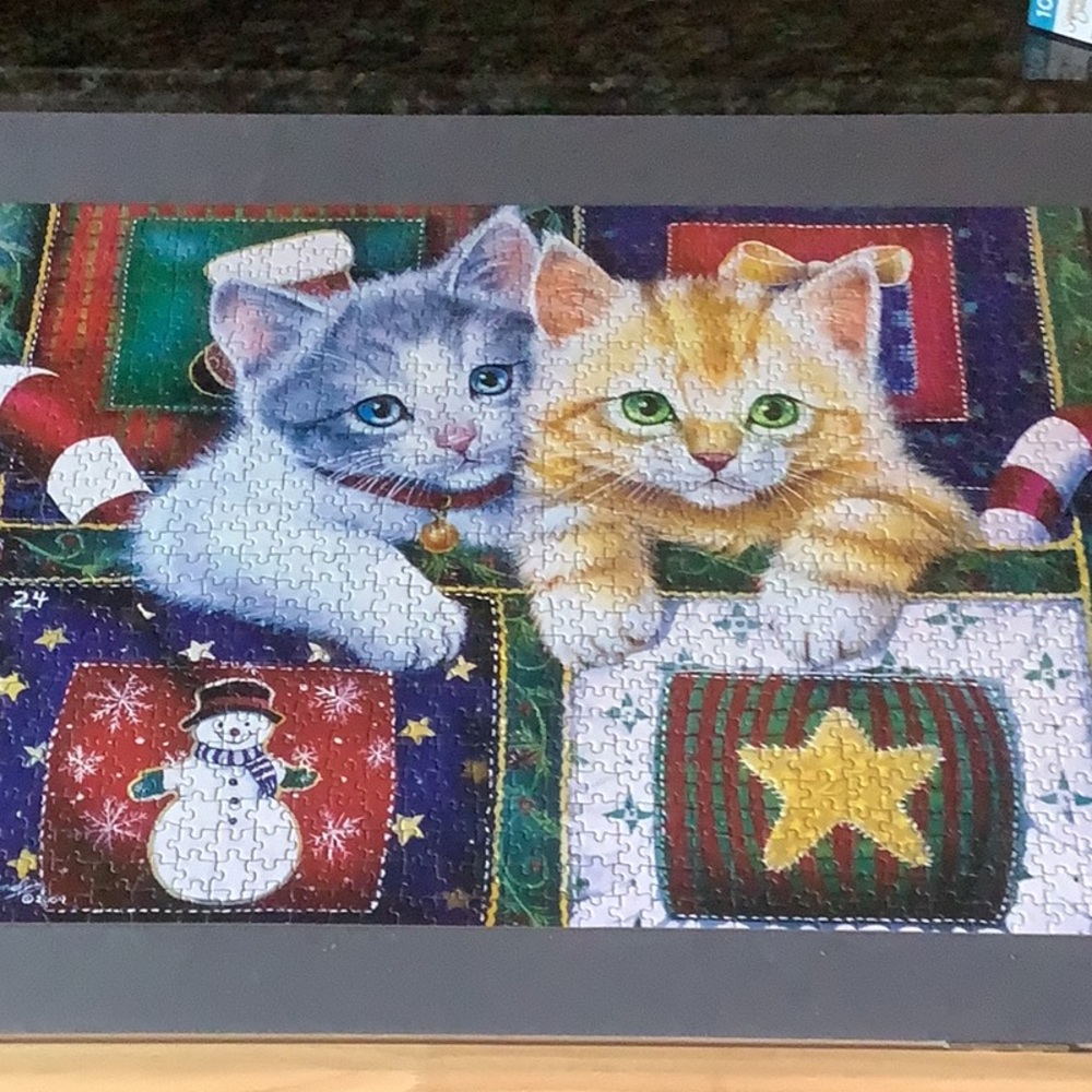 1,000 piece PUZZLE Kittens Cats Tucked Away by Master Pieces - Picture 1 of 4
